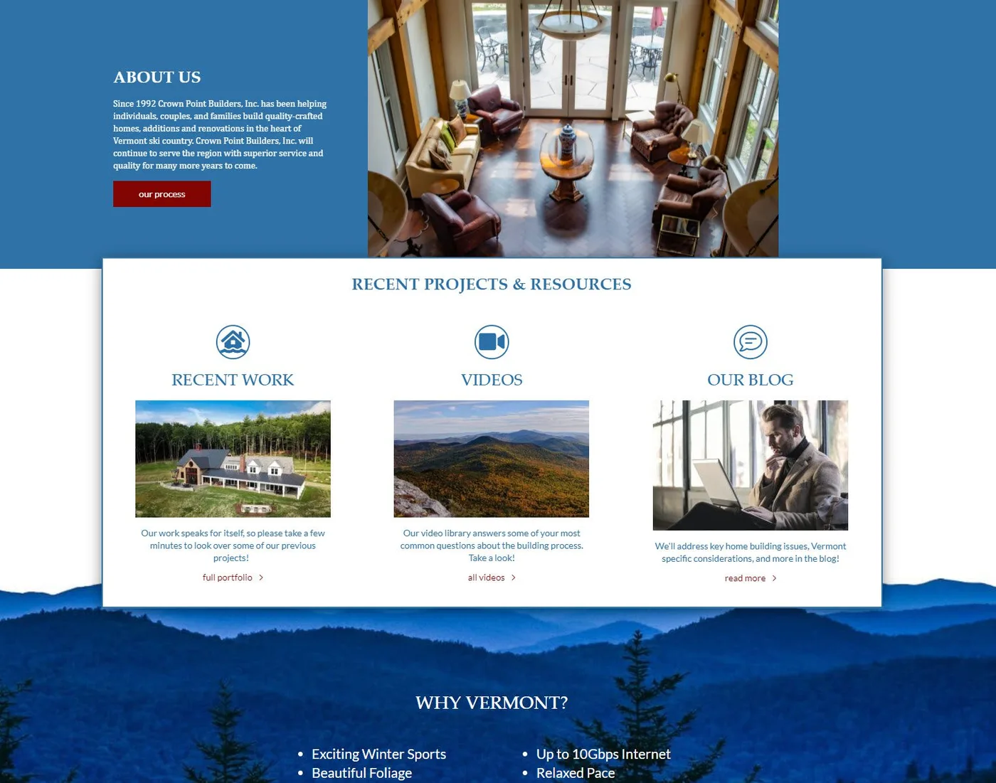 Crown Point Builders brand and marketing materials